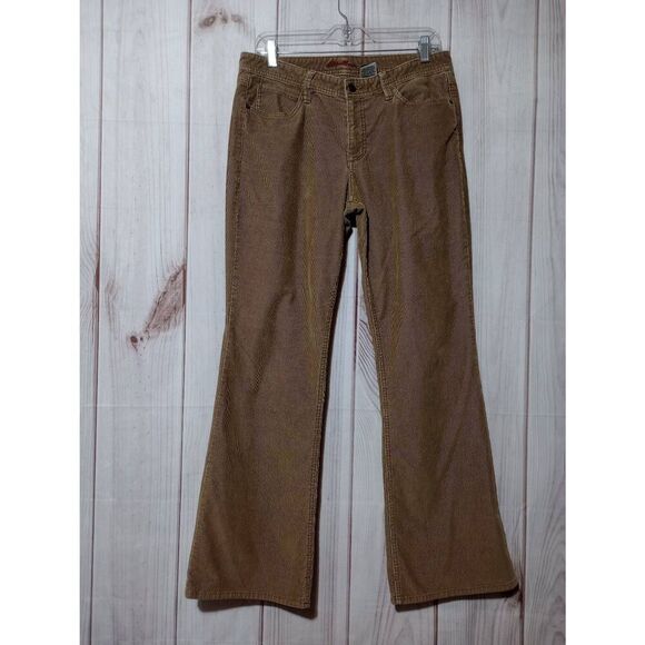 Eddie Bauer Pants Ladies 10 Corduroy‎ Flare Mid rise - Picture 1 of 6